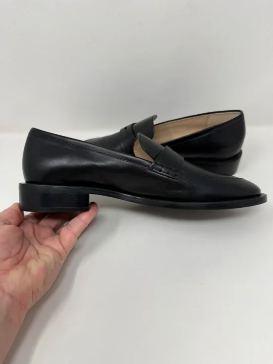 New Stuart Weitzman Emi Penny Loafer Black Leather Sz 8 - Picture 11 of 14